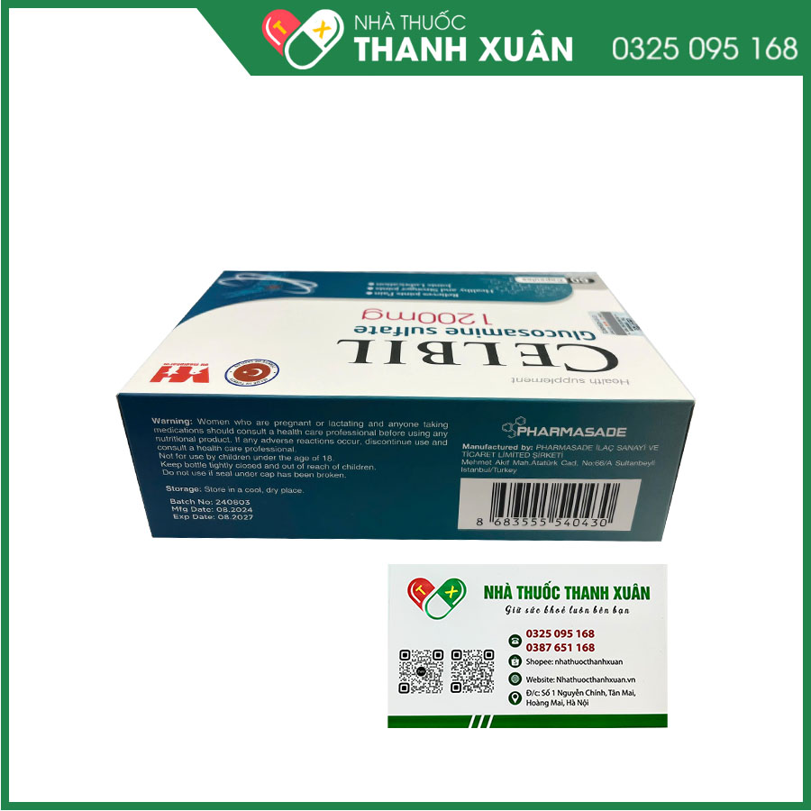 Celbil tăng tiết dịch khớp, tăng tái tạo mô sụn khớp